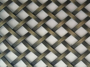 XY-3510XG Antique Brass Plated Mesh for Furniture